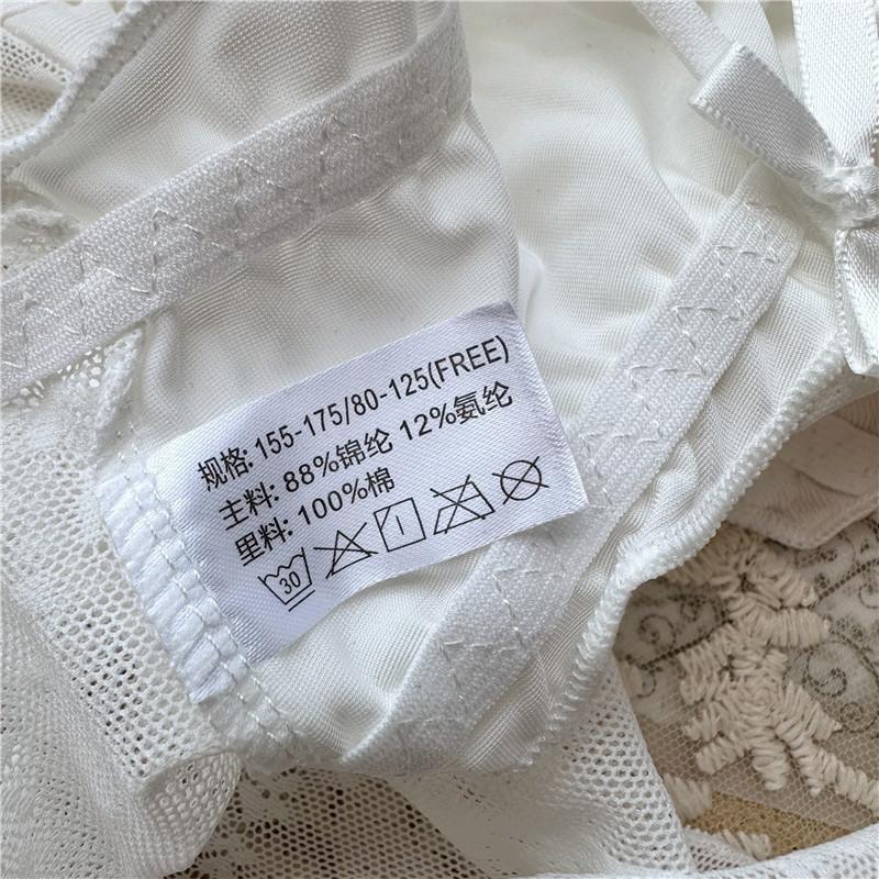 Sweet and Cute Briefs Front Cutout Careful Machine Ice Silk Underwear Lace Low-rise Women's Panties