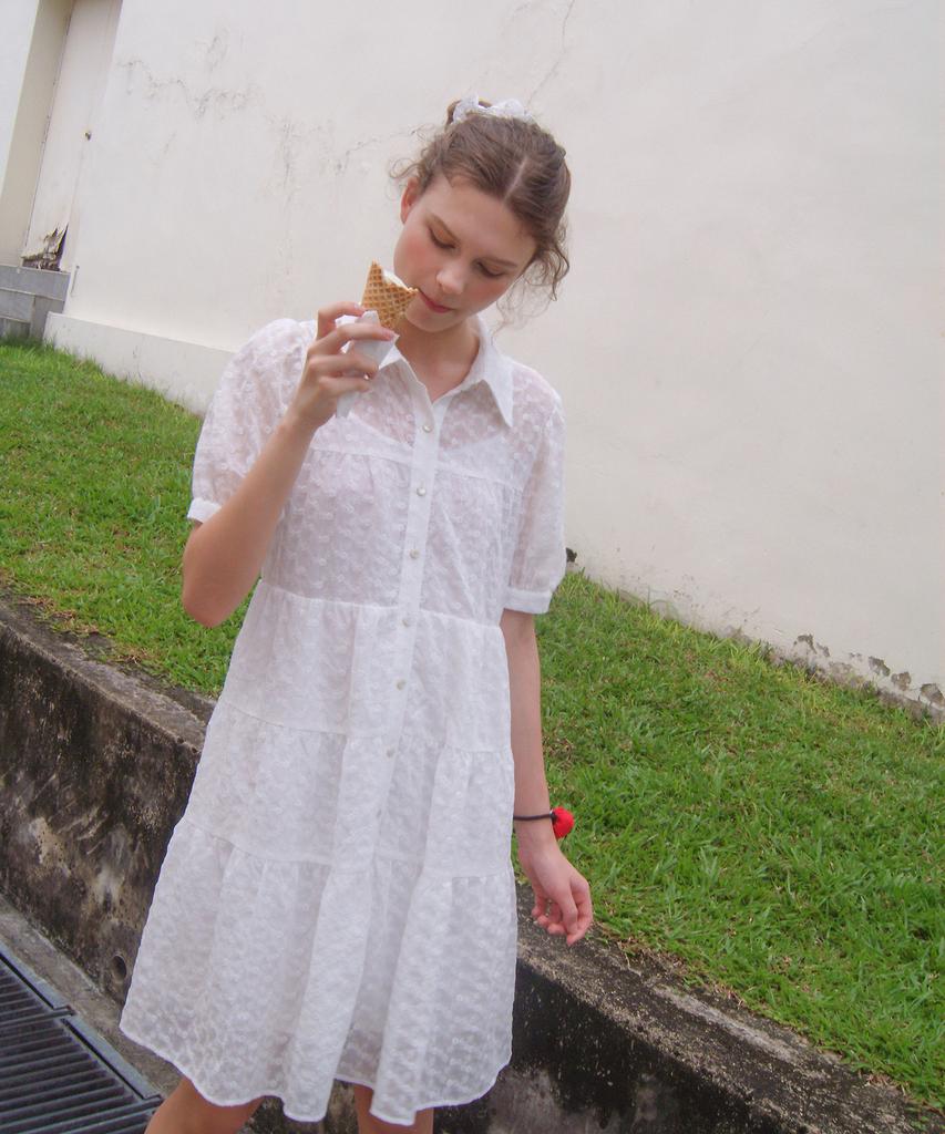 Hakesh Lena Dress_White