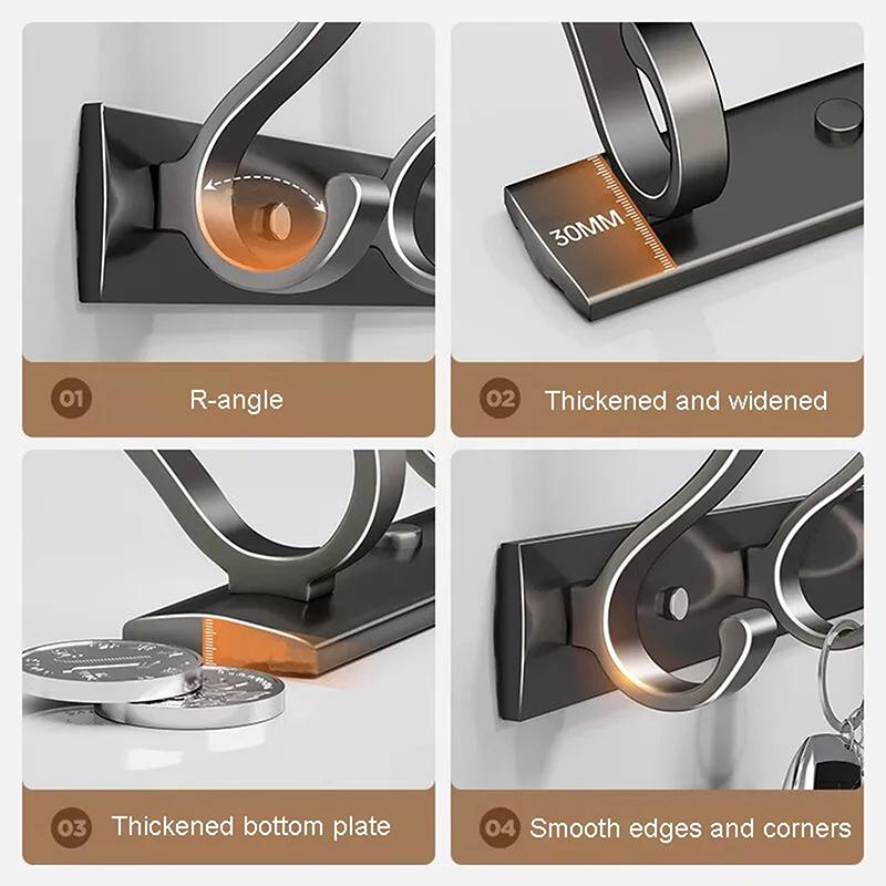 4/5/6 Haken Wandhaken Garderoben Schlüssel Tasche Kleidung Hut Bademantel Haken Kleiderbügel Tragen Vintage Wandhaken Zum Schrauben Badezimmer Aufhängehaken