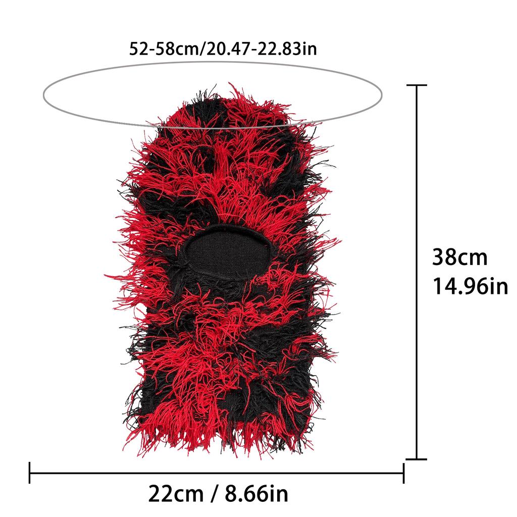 Balaclava Distressed Knitted Full Face Ski Mask for Men Women Beanies Hats Skullies Camouflage Winter Warm Bonnet Windproof Hats