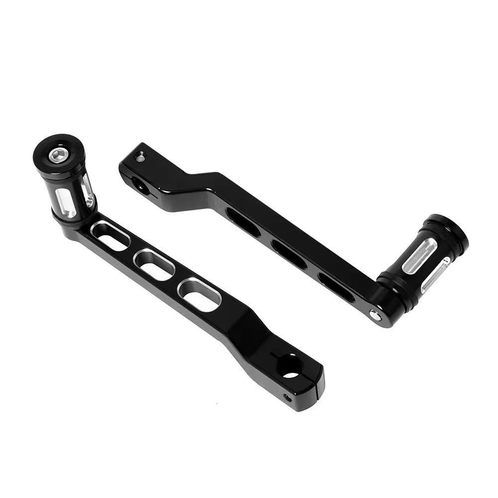 

Motorcycle CNC Gear Heel Toe Shift Lever Adjustable Shifter Footrest Pedal For Harley Softail Touring Road King Electra Street чорний