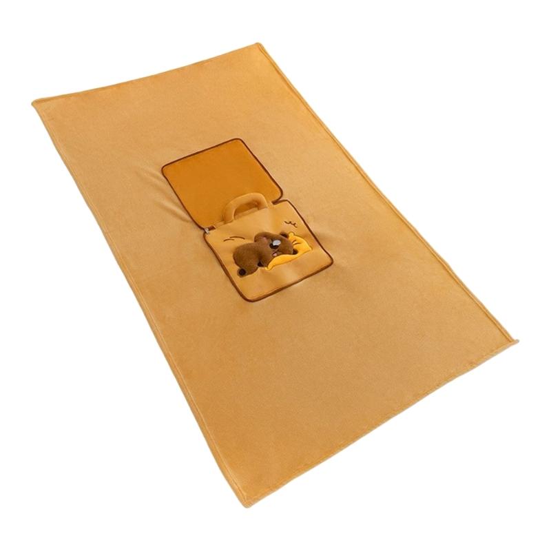 Capybaras Pillow Quilts Double-use Cushions Spring and Summer Office Naping Pillow Gift Cushions Folding Air Conditioning
