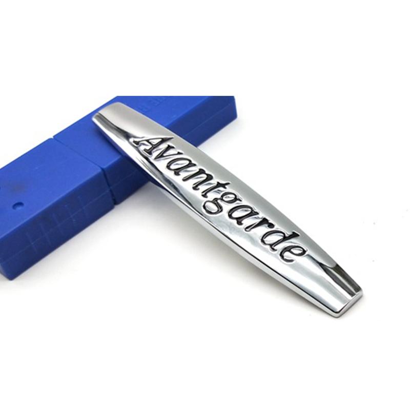 10x1.7CM Auto Seiten Metall Aufkleber Heck für Mercedes Benz Avantgarde Grand Edition Emblem W211 W212 W213 W205 GLA GLK GL GLC GLE