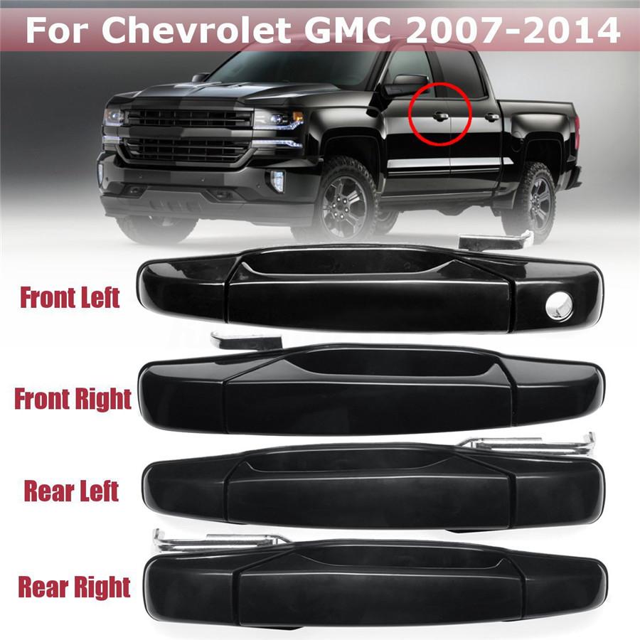 

Car Outer Outside Exterior Door Handle For Chevrolet GMC 2007-2014 Gloss Black