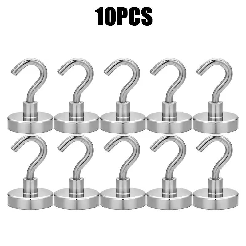 1-80PCS Strong Magnetic Hooks Multi-Purpose Storage Hooks Home Kitchen Bar Storage Hooks Key Storage Hooks Bathroom Hangers