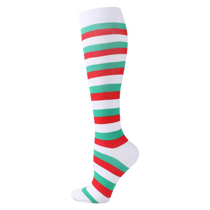 Unisex Knee-High Compression Socks for Christmas & Halloween