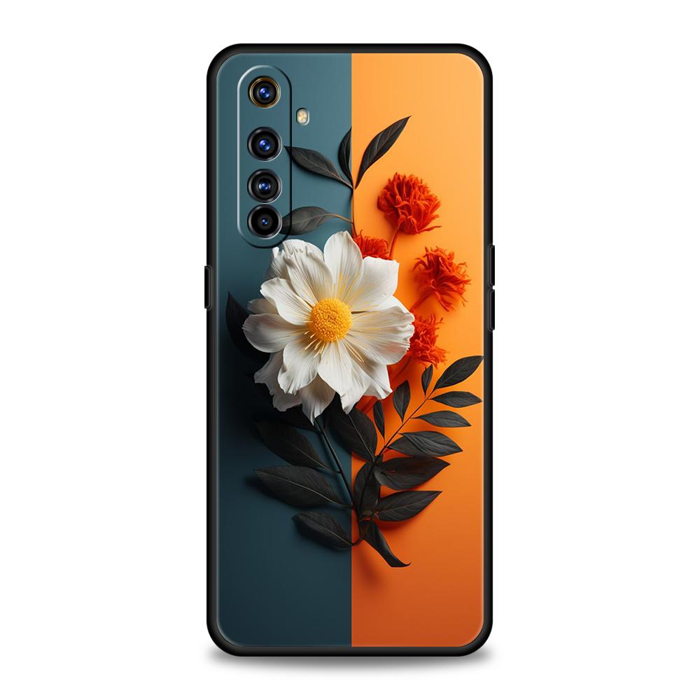 

Sunflower Phone Case for Realme 8 9 Pro Plus 8i 9i 6 7 GT2 C21 C25 C3 C11 11 Pro 5G Plus Shockproof Silicone Shell Capas Bag TPU for realme c3