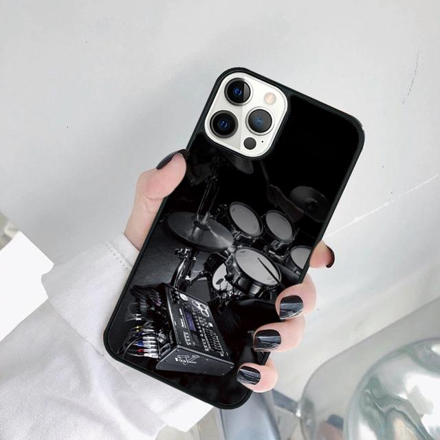 Musical Instrument Drum Phone Case Cover For For iPhone 17 Air 11 12 13 15 16 14  Pro MAX Plus