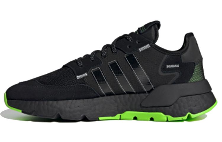 Adidas Originals Nite Jogger  Black Green  H03249 38