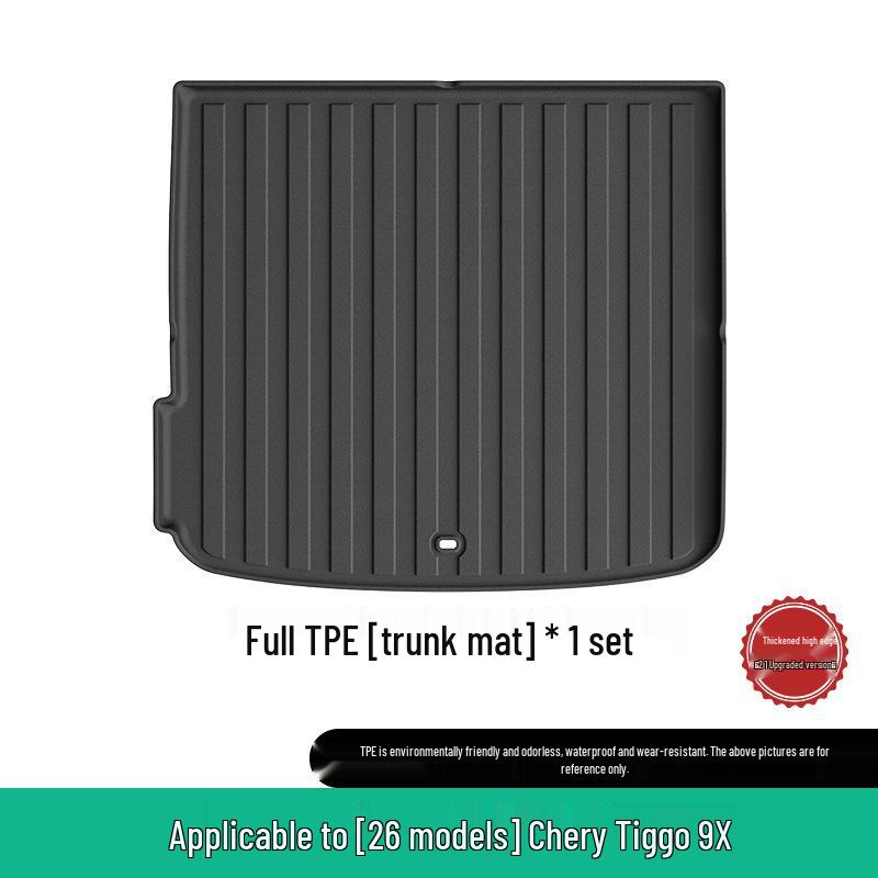 Custom TPE Floor Mats for Chery Tiggo 9X - All-Weather Protection for Car and Trunk.