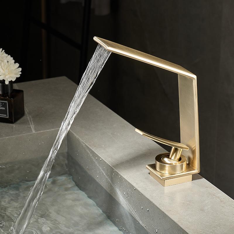 Bathroom Basin Faucet Modern Mixer Tap Single Hole Crane Hot&Cold For Bathroom Faucet Deck Mounted Various Basin Sink Tap