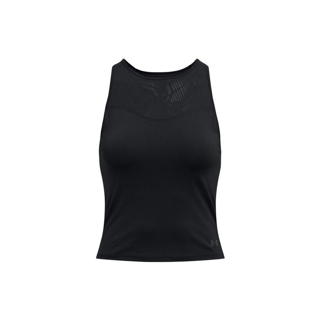 Under Armour Ua Vanish Elite Round Neck Slim Fit Sleeveless Top Women tops Black 1383653-001