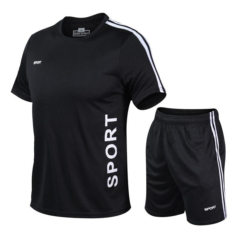 Casual Men Sets Summer Mens Tracksuit Male Sports Suit Two Piece Set 