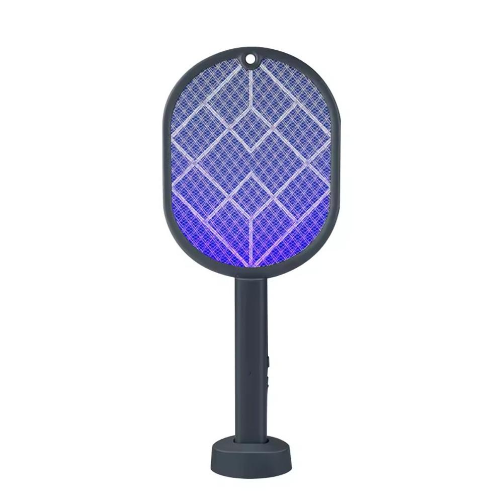 

Ракетка от комаров 2-в-1 Ракетка от комаров Убийца насекомых USB Зарядка Защитная сетка Товары для дома Спальня Гостиная серый