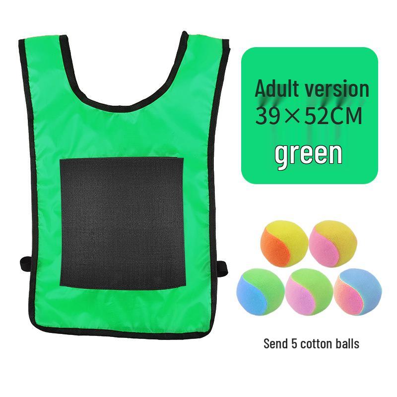 Children's Sticky Ball Dodgeball Vest for Outdoor Parent-Child Games