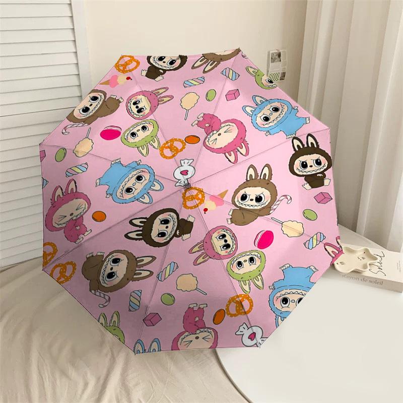

1PC Cotton candy Pretzels Umbrella-8-Rib Reinforced, Automatic Open, Lightweight & Durable, Cute Fashion Accessory for Outdoor-T184