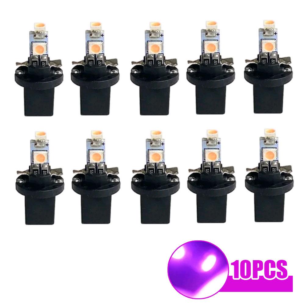 10pcs Car T5 B8.5 Led Dashboard Lights Car Instrument Panel Decorative Lamp Car Instrument Lighting Bulb Auto Light Accessories
