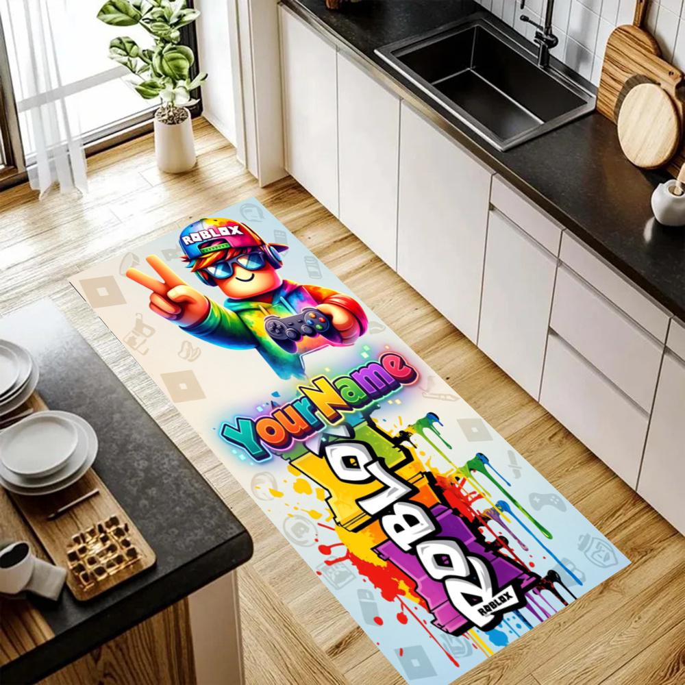 Roblox Customize Your Name Kitchen Rug Runner Rug Laundry Mat Hallway Entryway The Best Gift Choice