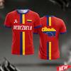 Bandiera del Venezuela Stampa 3D Abbigliamento Estivo per Allenamento Calcio Uomo Nuova Collezione Estiva Sport all'Aperto Asciugatura Rapida Maglia Sportiva T-shirt