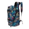 Printed Backpack Polyester Large Capacity Multifunctional Outdoor Leisure Travel BagBlue Maple Leaf