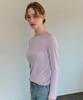 Kamino Basic Slit Long Sleeve T-Shirt Lilac