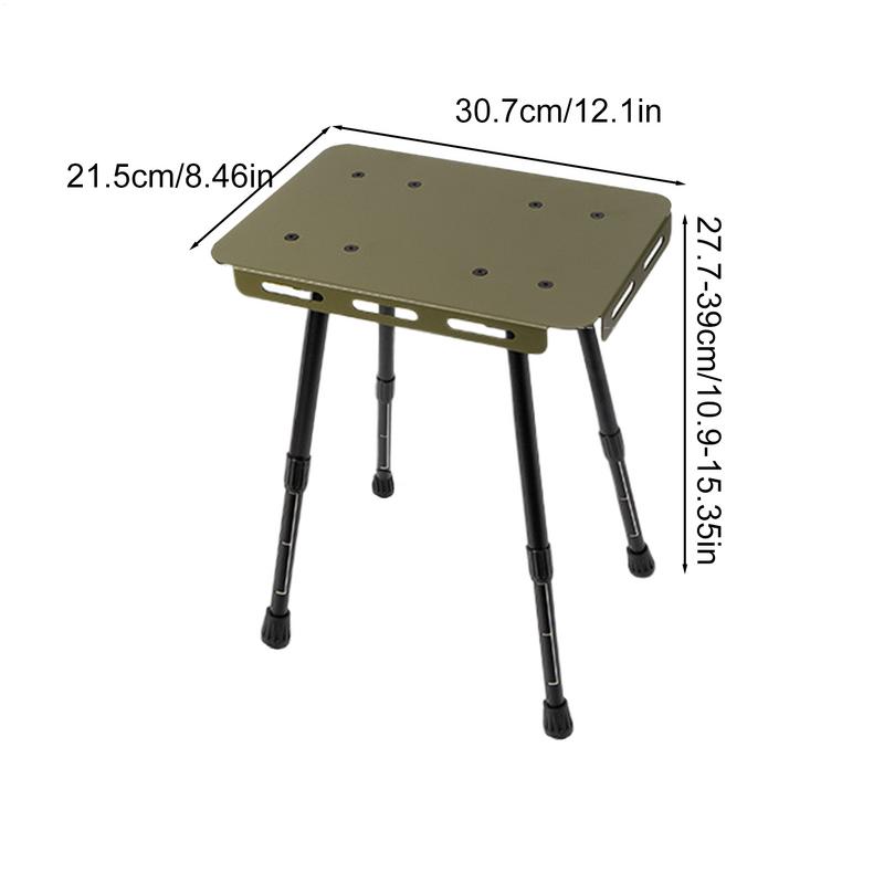 Folding Picnic Table Fold Up Table Portable Furniture Desk With Adjustable Height Anti-Slip Heavy-Duty Stool For Classrooms Dorm
