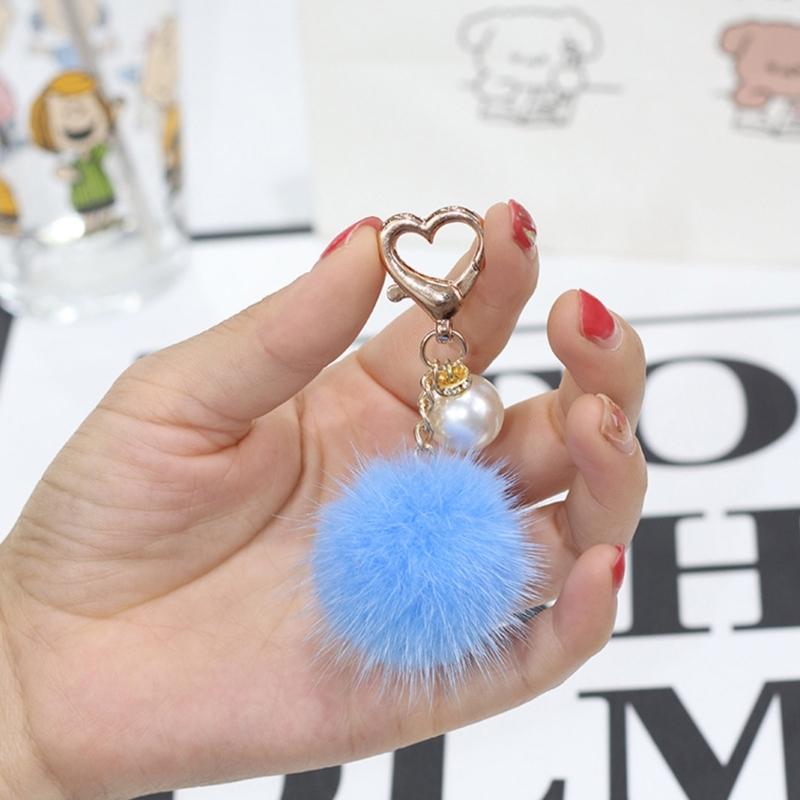 Plush Bag Pendant Practical Key Holder Decor Car Keyring Ornament for Backpacks