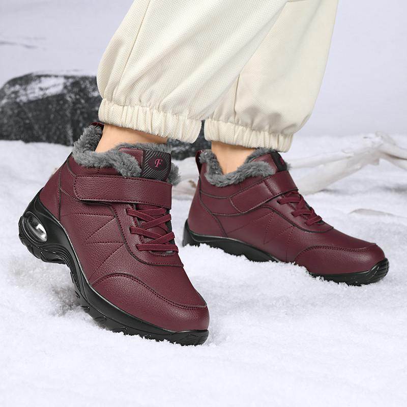 Botas de Invierno Impermeables para Mujer de Talla Grande, Botines Antideslizantes de Goma para Mujer, Botas de Nieve, Zapatos Cálidos de Invierno