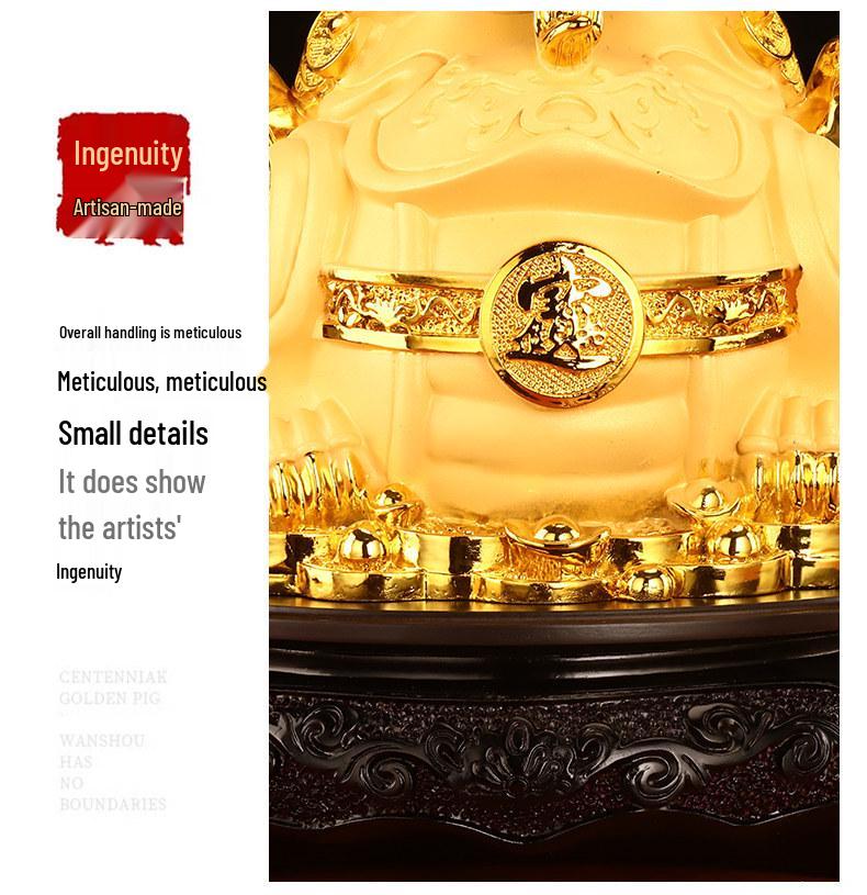 Pixiu Wealth Attraction Ornament - Perfect Office Gift for Friends, Shop Openings, Living Room, or Wine and TV Cabinet Decoration.