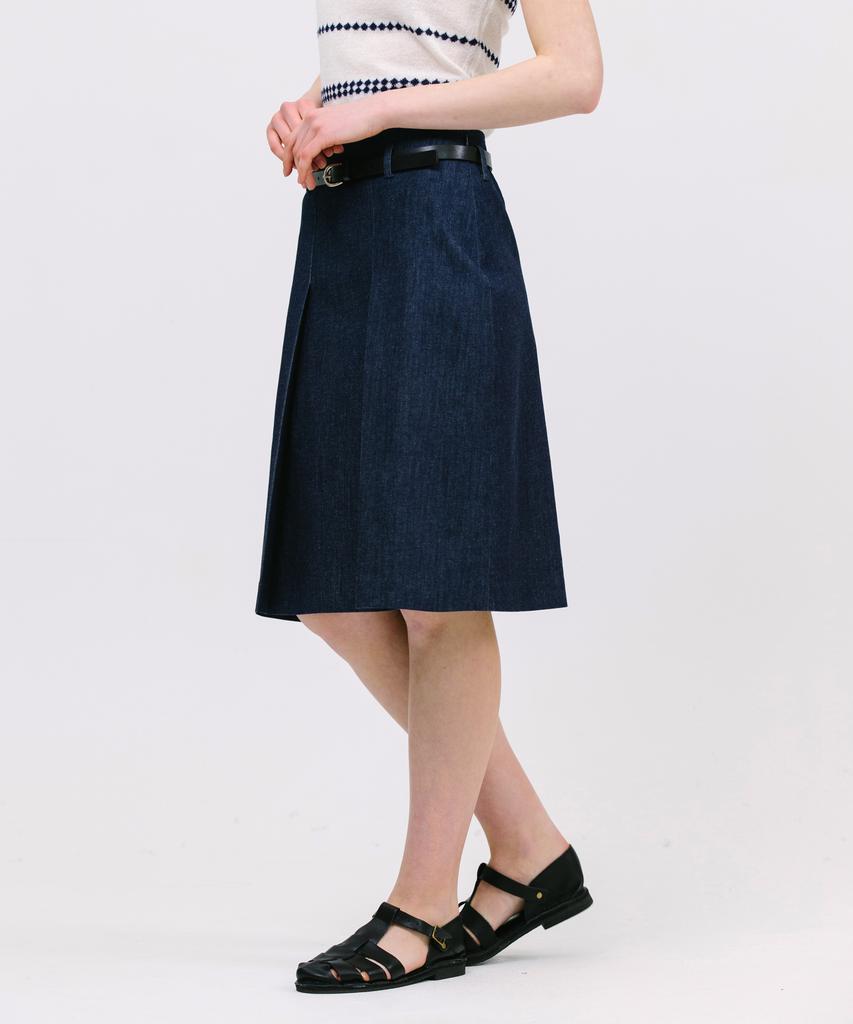Jun By Jun K Low Belted Skirt_Denim