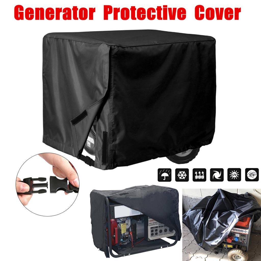 3 Size Generator Cover Windproof Protective Cover Waterproof Oxford Cloth Multipurpose Cover Engine Hood Protection Black