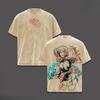 T-shirt Stampata Kugisaki Nobara Anime Jujutsu Kaisen Abbigliamento Uomo Donna T-shirt Lavate Retrò Maglietta in Cotone Harajuku T-shirt da Uomo