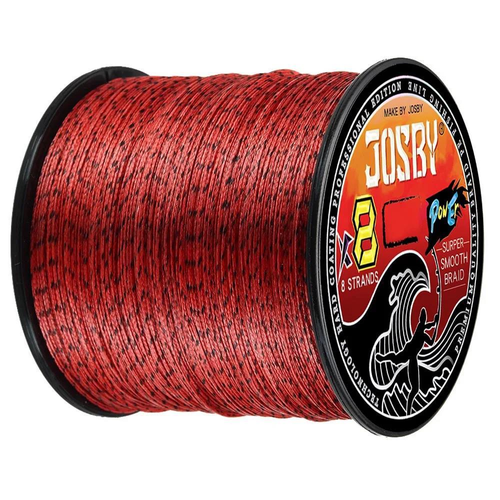 8X Japan Braided Polyethylene Fishing Line - Multi-Filament, Speckled, 100M/300M/500M for Fly, Sea, Saltwater, & Freshwater