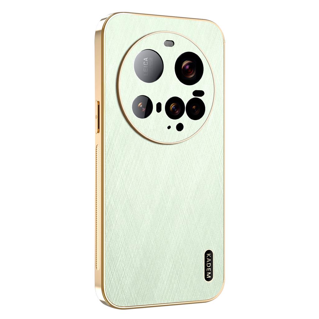 KADEM For Xiaomi 15 Ultra Case Electroplating Silk Texture PU+TPU Phone Back Cover