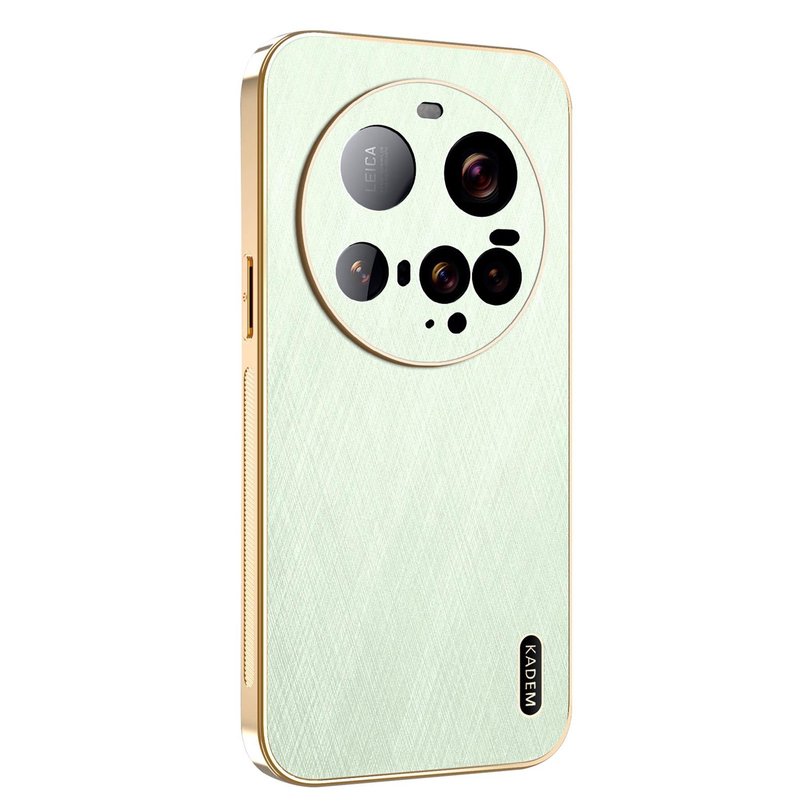 

KADEM Чехол для Xiaomi 15 Ultra Гальваническое покрытие Шелковистая текстура PU+TPU Задняя крышка для телефона Green