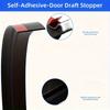 Door Window Draft Stopper Weather Stripping Seal Tape Self Adhesive Foam Strip 3 6cm Width 100cm Length Cut to Size for Home Insulation