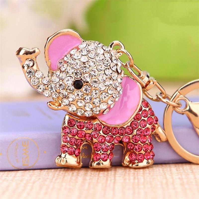 Cute Owl Crystal Rhinestones Crsytal Car Bag Keys Exquisite Pendant Cartoon Trendy Animal Key Chains Bag Charm