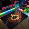 Royal Engineers A.F.C Design Crystal Velvet Carpet Cozy Non?Slip Printed Rug For Bedroom Living Room Entrance