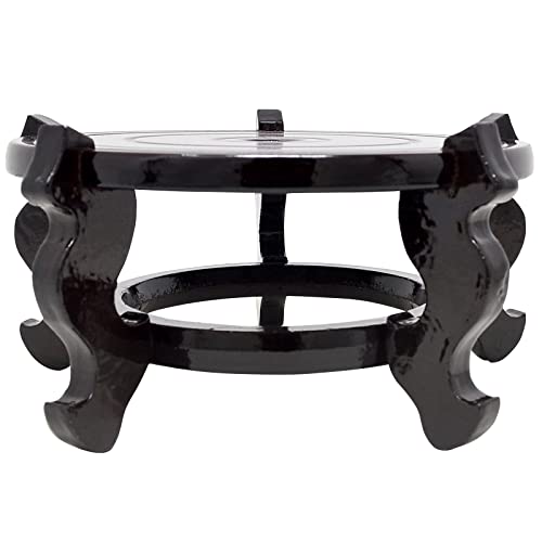 Wooden Bonsai Pedestal, Plant Pot Stand, Gardening Rack, Pedestal for Balcony, 10 Inch, Brown