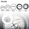 5 Pezzi Anelli Riduttori per Lama Sega 16/20/22/25.4/30/32MM Anello di Conversione Guarnizione Foro Disco da Taglio Anello Adattatore Foro Interno