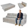 KIMO Sofa Bed with Storage Family Furniture Ramona J. Gray Velour