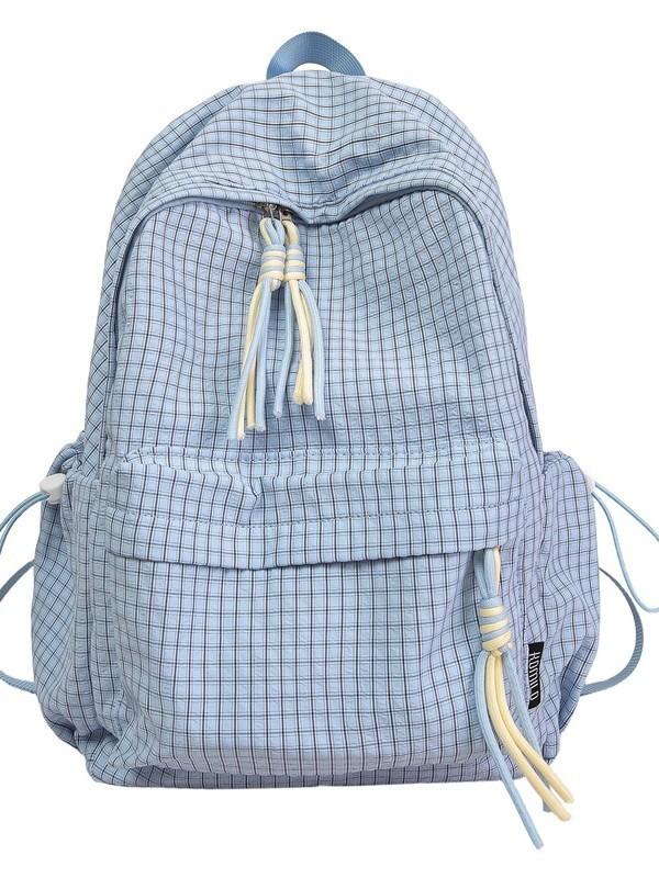 Nylon Student Backpack With Fabric For Casual Travel And School Use