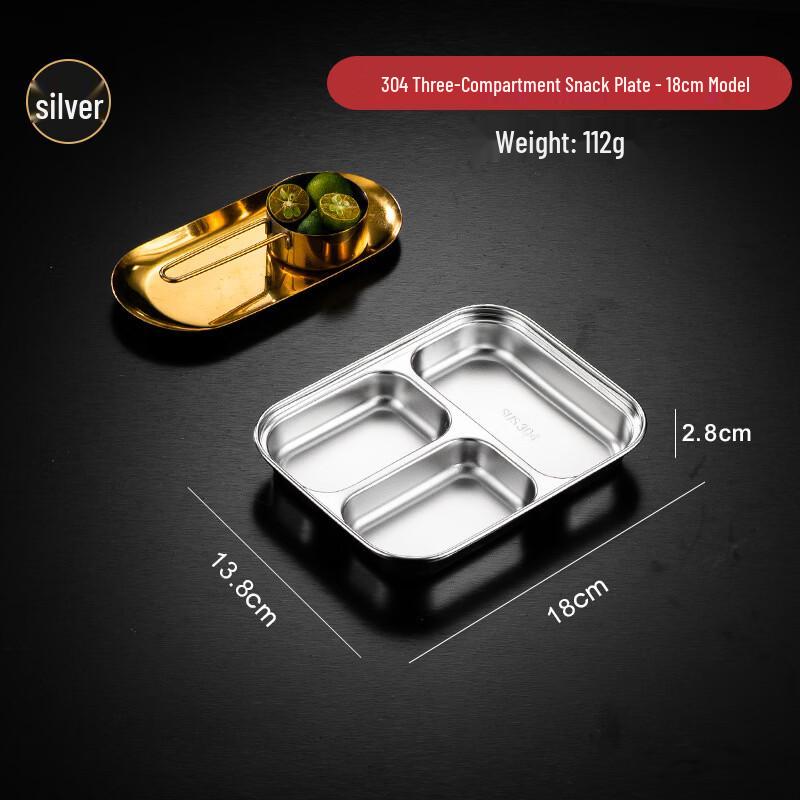 ZISIZ Three-Compartment Kids Meal Plate