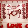 Festive Wedding Room & Bedroom Decor Set with Streamers and Wall Decorations for New Homes