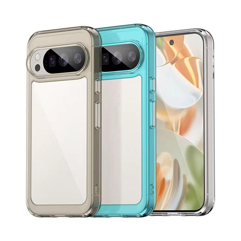 Funda For Google Pixel 10 Pro Case For Google Pixel 10 Pixel 10 Pro Cover Clear PC + Silicone Shockproof Protective Phone Cover