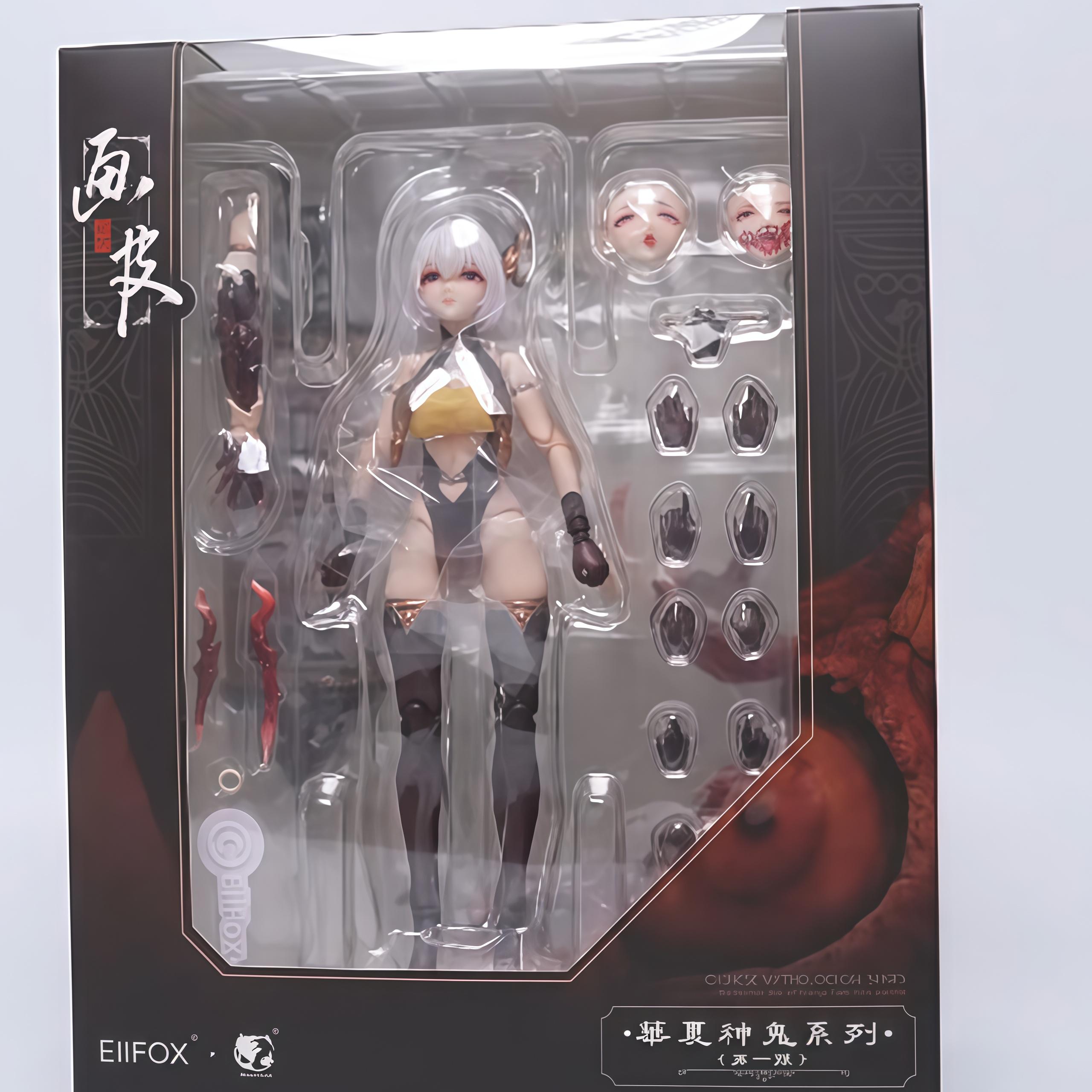 

Eiifox Bearpanda Hua Xia Gods And Ghosts Series Action Figure Painted Skin Collectible Posable Pvc Model Display Anime Toy Gift
