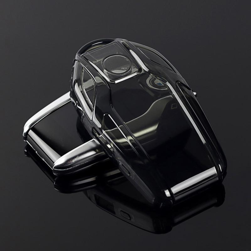 Transparent Soft TPU Remote Car Key Cover Case For Bmw X5 G05 g30 X3 G01 G31 X4 G02 G32 I8 X7 M5X F20 Keyless Car Accessories