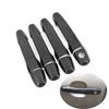For Toyota Highlander Kluger XU40 2008 2009 2010 2011 2012 2013 ABS Chrome Carbon Black DOOR HANDLE COVER TRIM CAR ACCESSORIES