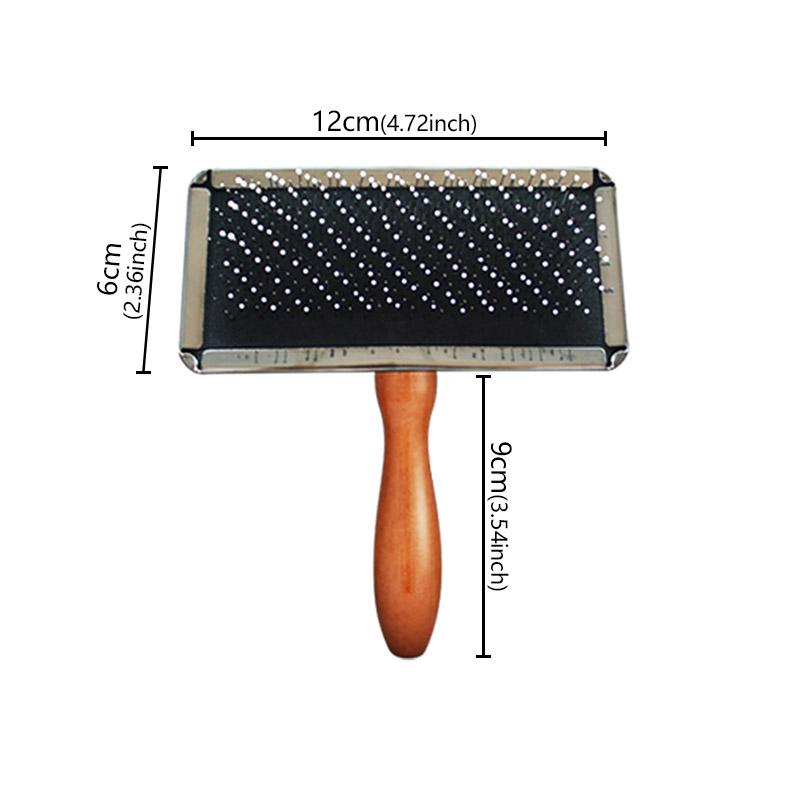 Dog Comb Solid Wood Brush Pet Hair Remover Dog Grooming Brush Cat Hair Knot Combs Comfortable Handle Dogs Comb Pet Accessories