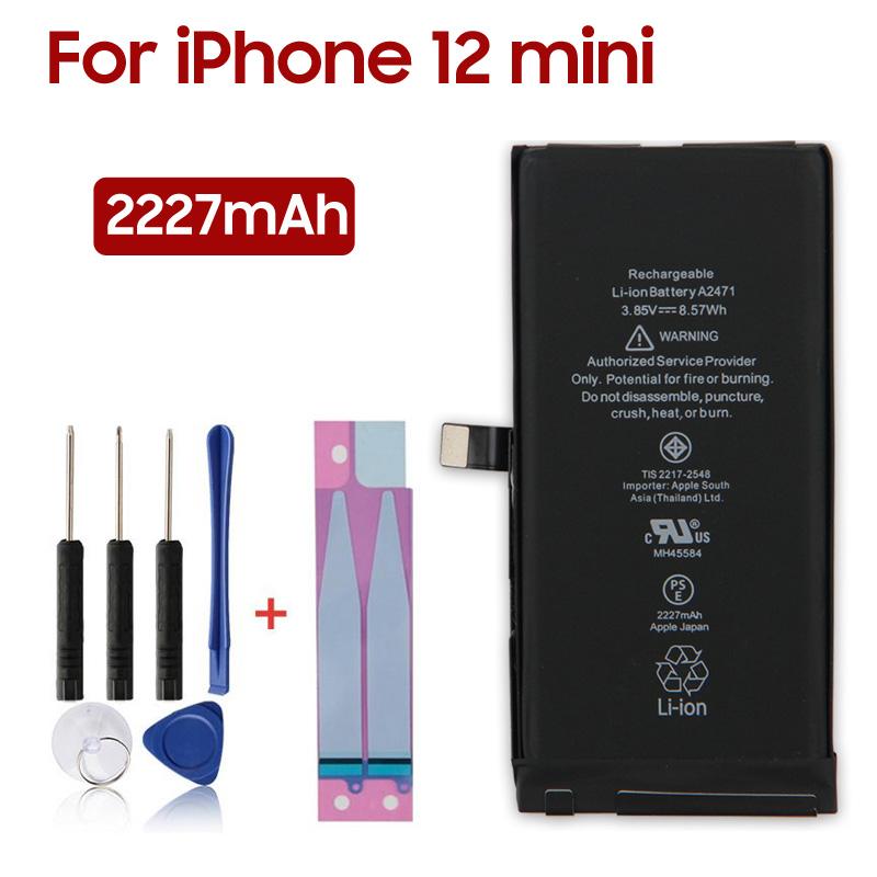 Rechargeable Lithium Battery For iPhone 12 Mini iPhone12 Mini Phone Battery 2227mAh